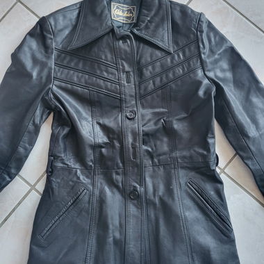 Giacca in pelle Gr.40 nera