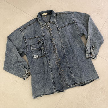 Vintage Denim Bluse Gr. S