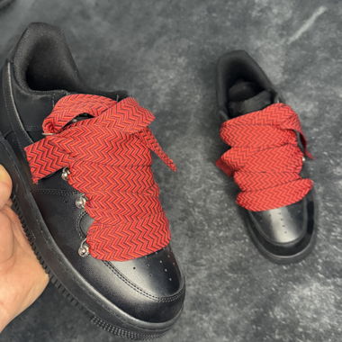 Lacci Air Force neri x Lanvin in rosso