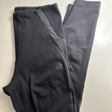 Leggings sportivi adidas nero/grigio