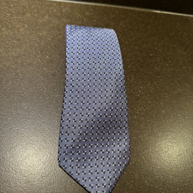 Strenesse Cravatta Blu Geometrica Seta
