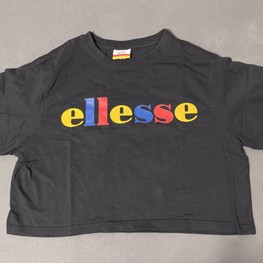 Ellesse Crop T-Shirt schwarz