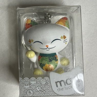 Lucky Autumn cat charm/keychain 