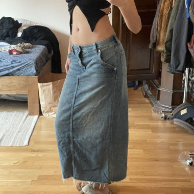 Maxi-Jeansrock