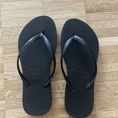 Ciabatte con plateau Havaianas nere Gr. 38