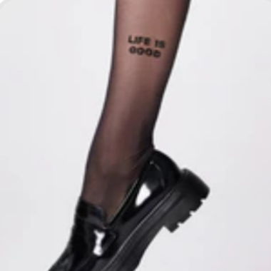 Saint Sass Strumpfhose "Life is good" - Grösse L