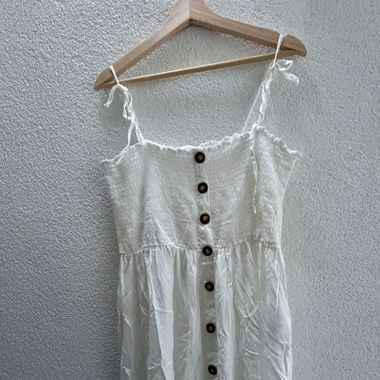 weisses Sommer Mini-Kleid