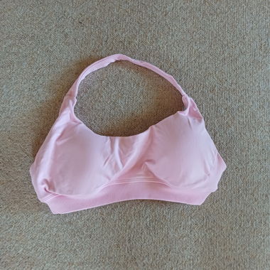 Pink halter sport bh