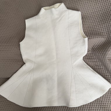 Haut sans manches blanc Zara