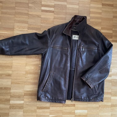 Lederjacke braun