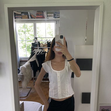 Blouse blanche Brandy Melville