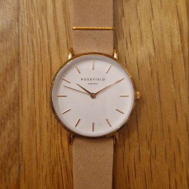 Original Rosefield Watch Women's Watch Rose Gold Leather