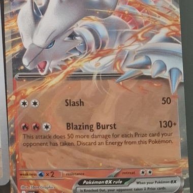Reshiram ex Pokemon Karte