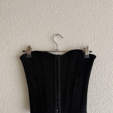 Top corset noir