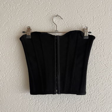 Top corsetto nero