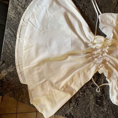 coquettish white dress
