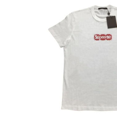 Supreme x louis vuitton box logo t-shirt weiss
