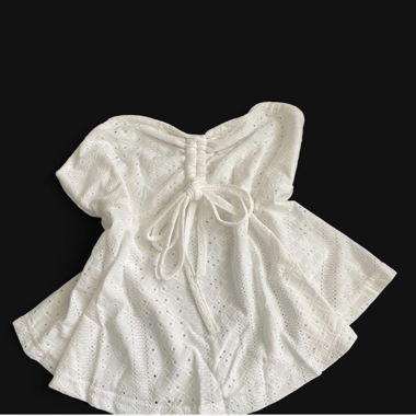 Blusa Bianca Ricamata