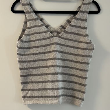 Striped Knit Top XS