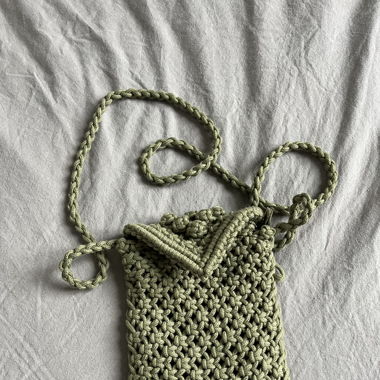cute knitted shoulder bag