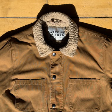 YOURTURN Active Herrenjacke M mit Sherpa-Kragen