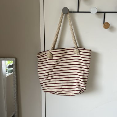 Sac de plage rayé