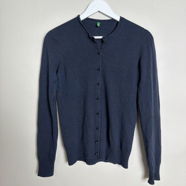 Navy Button Cardigan