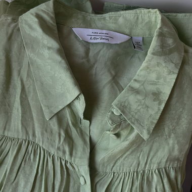 Camicia verde a fiori