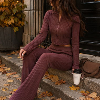 Completo due pezzi bordeaux