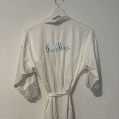 Bride Sleeping Gown - Bathrobe - Size 2 White