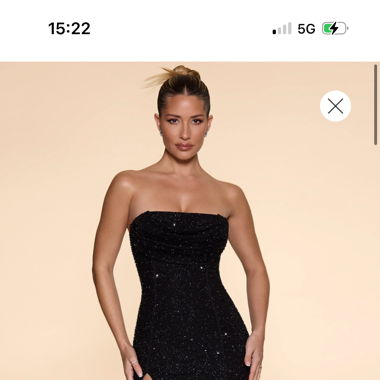 oh Polly Midi Dress in Black