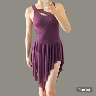 Sommerkleid Tanzkleid Gr.M purpurrot lila wie neu