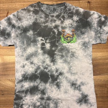 Tie-Dye T-Shirt with Mushroom Print