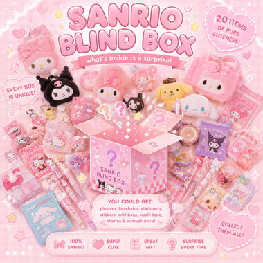 Scatola a Sorprese Sanrio Kawaii 20 Articoli