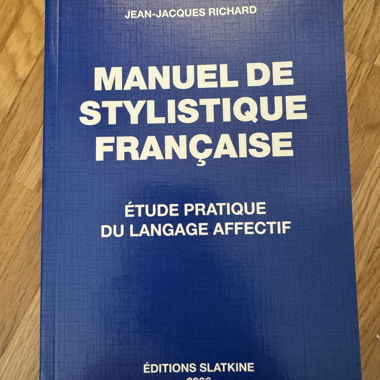 Manuel de stylistique française