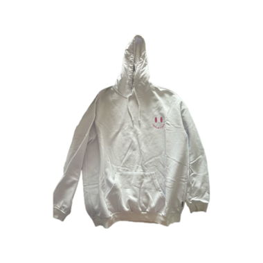 Hoodie blanc avec smile