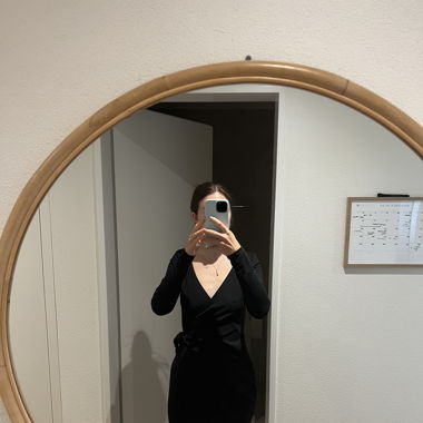 Wickelkleid black H&M