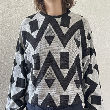 Muster Pulli gestrickt