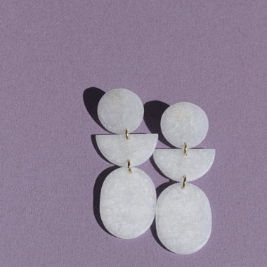 handmade gold plated earrings