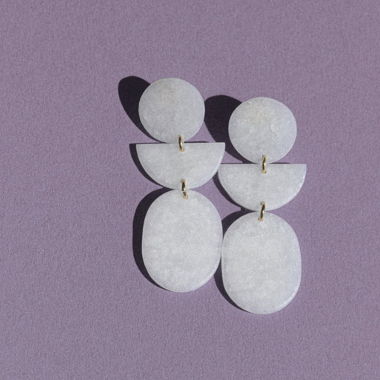handmade gold plated earrings