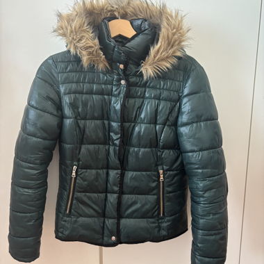 Winter Jacket with Faux Fur Hood