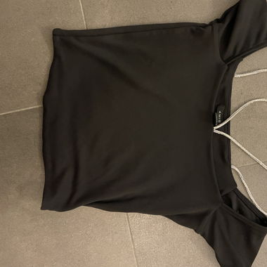 Top Schwarz mit glitzer