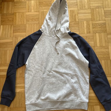 Grey-Navy Hoodie