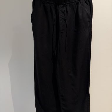 Pantaloni in misto lino H&M neri