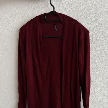 Cardigan dunkelrot