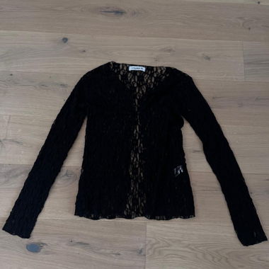 Black Lace Cardigan Sheer