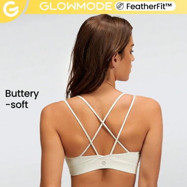 Brandneuen Sport BH mit gekreuztem Rücken, weiss