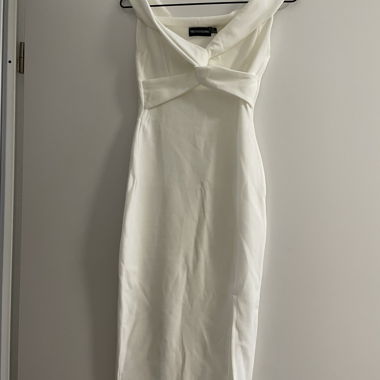 Abito midi bianco
