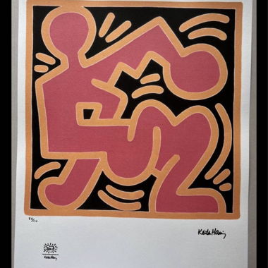Reproduction de l’œuvre de Keith Haring / Sérigraphie