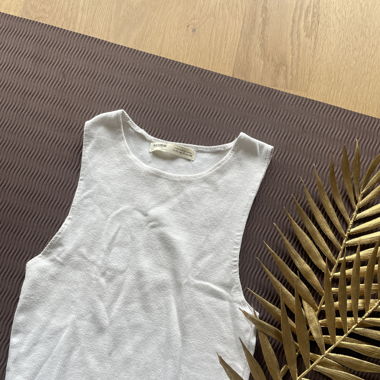 weisses crop top 